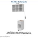 Ver imagem 4 de Lavanderia Planejada 3 Peças 1 Aéreo 1 Balcão sem Tampo 1 Nicho 40cm Marselha CabeCasa MadeiraOriginals Madeiraorigina Branco