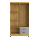Ver imagem 5 de Guarda Roupa 4 Portas e 2 Gavetas Bege/Ipê/Griseo