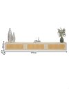Ver imagem 6 de Rack Nicho Modulo Suspenso 3 Porta Tela Rattan Palina 217 cm Cor:Off-White
