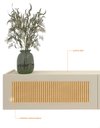 Ver imagem 4 de Rack Nicho Modulo Suspenso 3 Porta Tela Rattan Palina 217 cm Cor:Off-White