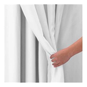 Ver imagem 2 de Cortina Voil 3.00 x 2.70 Forro Blackout Branco Gelo Ilhós Cromado