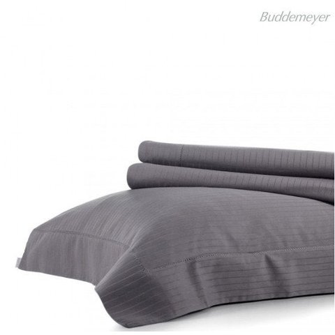 Fronha Avulsa 50 x 70cm 300 fios Damask Stripes - Buddemeyer - Cinza