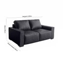 Ver imagem 2 de Sofá Istambul 4 Lugares 2,50cm (courano) - de Casa Décor e Estofados.
