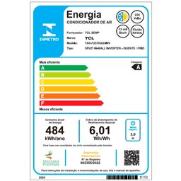 Ar Condicionado Split Inverter 12.000 com Evaporadora e Condensadora Tcl - 7