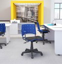 Ver imagem 5 de Cadeira Secretária Giratória Ergonômica Para Escritório Ergoplax Preta Estofada com Braço