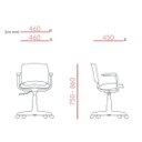 Ver imagem 6 de Cadeira Secretária Giratória Ergonômica Para Escritório Ergoplax Preta Estofada com Braço