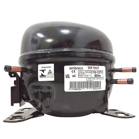 Motor Compressor 1/5 Emr70hlr Embraco Gás R134a 110v