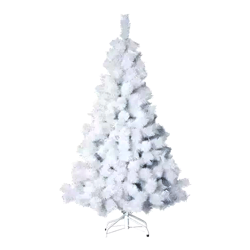 Árvore de Natal Modelo Pinheiro Luxo Canadense 1.20m 90 Galhos Branco Neve Base de Metal Ys-442