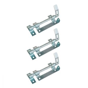 Kit 3 Trinco Ferrolho para Portão Porteira Aço Zincado 180mm