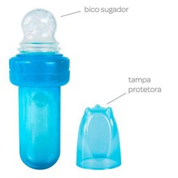 Porta-Frutinha Em Silicone Azul - Buba - 3