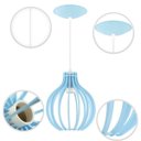Ver imagem 5 de Pendente Luminária Bali E27 Quarto Bancada Moderno Lounge Azul Claro