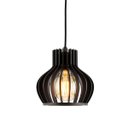 Ver imagem 3 de Luminária Pendente Madeira Circus 15cm Soquete E27 Preto