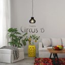 Ver imagem 2 de Luminária Pendente Madeira Circus 15cm Soquete E27 Preto
