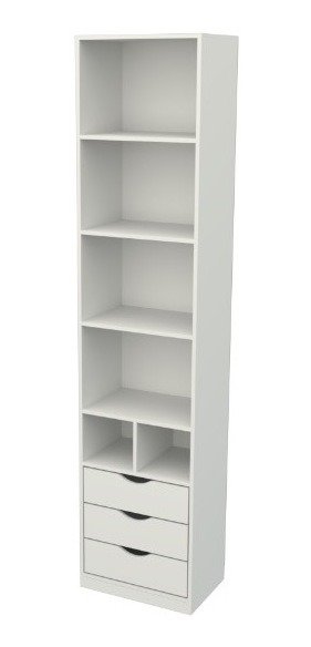 Armário Misto Prateleira Gaveta M60 100% Mdf (closet,loja) VETORIAL MÓVEIS misto m60 Branco - 3