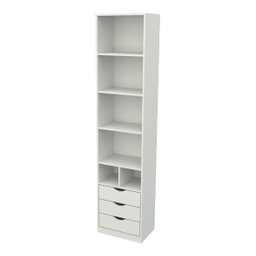 Armário Misto Prateleira Gaveta M60 100% Mdf (closet,loja) VETORIAL MÓVEIS misto m60 Branco - 3