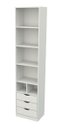 Ver imagem 3 de Armário Misto Prateleira Gaveta M60 100% Mdf (closet,loja) VETORIAL MÓVEIS misto m60 Branco