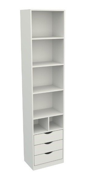 Armário Misto Prateleira Gaveta M60 100% Mdf (closet,loja) VETORIAL MÓVEIS misto m60 Branco - 4