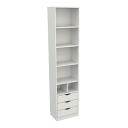 Armário Misto Prateleira Gaveta M60 100% Mdf (closet,loja) VETORIAL MÓVEIS misto m60 Branco - 4