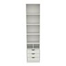 Armário Misto Prateleira Gaveta M60 100% Mdf (closet,loja) VETORIAL MÓVEIS misto m60 Branco - 2