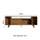 Ver imagem 4 de Rack para Tv até 65 Polegadas Madesa Cancun com Pés - Rustic