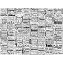 Ver imagem 2 de Papel de Parede Nomes Cidades Capitais Mundo 6m² Ncd194