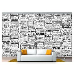 Papel de Parede Nomes Cidades Capitais Mundo 6m² Ncd194 - 1