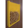 Quadro Porta Rolhas De Vinho Amarelo Laca - 1