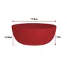 Jogo de Bowl de Plástico Tigela de Plástico Grande Vermelho 1.1L 4Pcs - 3
