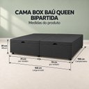 Ver imagem 2 de Base Box Baú Queen Bipartida Suede 1,58x1,98