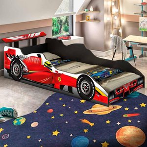 Cama infantil Formula 1 Vermelho J&A