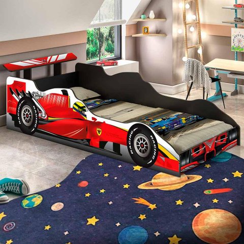 Cama infantil Formula 1 Vermelho J&A