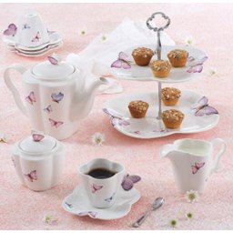 Jogo De Xícaras De Chá 6 Peças Borboleta Porcelana Wolff - 3