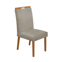 Ver imagem 2 de Kit 8 Cadeiras de Jantar Madeira Maciça em Linho Heloísa Cor da Estrutura:cerejeira;cor do Assento:b