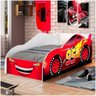 Cama Carro De Solteiro Mcqueen 95 Cor Vermelho - 3