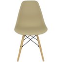 Ver imagem 1 de Kit 9 Cadeiras Charles Eames Eiffel Wood Design Bege