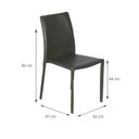 Ver imagem 2 de Cadeira para Sala de Jantar 43cm X 85cm Glam