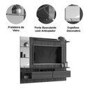 Ver imagem 3 de Painel para TV 55" 183cm MDF-MDP Basculante Off White Lukaliam Móveis