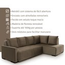 Ver imagem 4 de Sofá Andros 3 Lugares e Chaise 2,73m