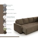 Ver imagem 3 de Sofá Andros 3 Lugares e Chaise 2,73m