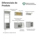 Ver imagem 4 de Armário de Cozinha Completa 270 Cm Branco/branco Veludo Lux Madesa 06