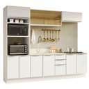 Ver imagem 2 de Armário de Cozinha Completa 270 Cm Branco/branco Veludo Lux Madesa 06
