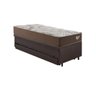 Bicama Box Baú com Courino Linho Marrom 120x203 com Colchão Relax Adorabile Molas Ensacadas - 10