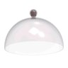 Cúpula de Plástico 30cm para Bolos Tortas Doces Pratos Bubble Crippa Amêndoa - 1