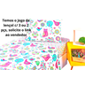 Kit Colcha cama box solteiro infantil cobre leito dupla face cores matelado desenhos - 5