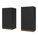 Ver imagem 6 de Armário Aéreo 70 cm 2 Portas Preto Reims Madesa