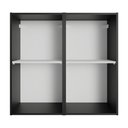 Ver imagem 4 de Armário Aéreo 70 cm 2 Portas Preto Reims Madesa