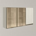 Ver imagem 2 de Armario Aereo 3p Vid Mdf 120cm Kali 1219764 Bianco Toq Bianco Toq Nicioli