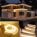 Ver imagem 2 de Mangueira 5m Fita Led Neon Corte Flexível 12v + Fonte 5A Branco Quente