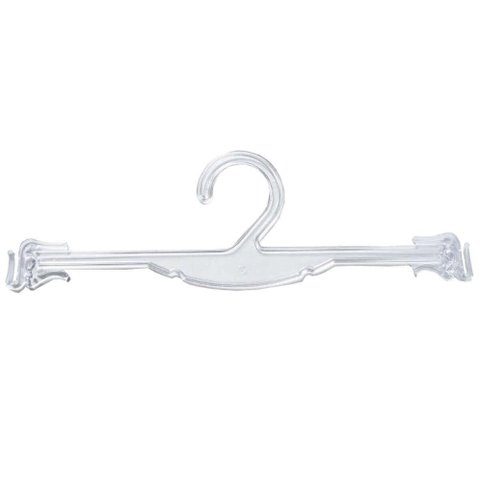 Conjunto 25 Cabides de Lojas para Lingerie Cristal com Encaixe para Alças Expositores