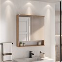 Ver imagem 3 de Conjunto para Banheiro Clarice 60 Cm com Lavatório e Espelheira - Fabribam Gabinetes